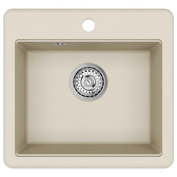 Grote foto vidaxl wasbak beige 470 x 440 mm graniet huis en inrichting keukens