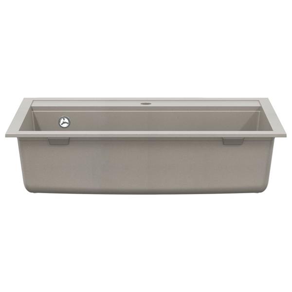 Grote foto vidaxl wasbak grijs 795 x 505 mm graniet huis en inrichting keukens