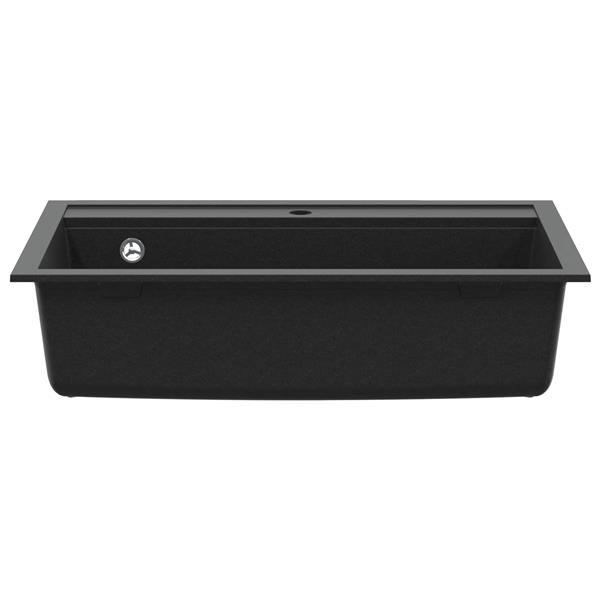 Grote foto vidaxl wasbak zwart 795 x 505 mm graniet huis en inrichting keukens