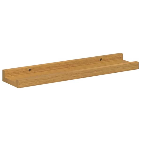 Grote foto vidaxl wandplank met plank 2 pcs beige 40 x 9 x 3 cm bewerkt hout huis en inrichting woningdecoratie
