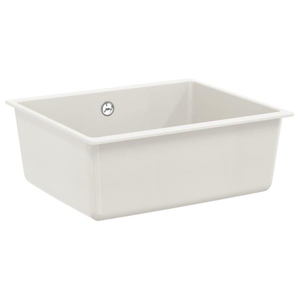 Grote foto vidaxl wasbak wit 530 x 460 mm 80 kwarts en 20 hars huis en inrichting keukens