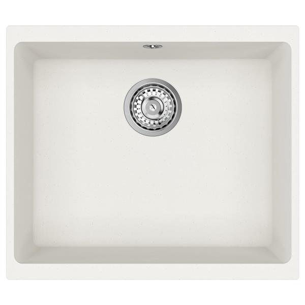 Grote foto vidaxl wasbak wit 530 x 460 mm 80 kwarts en 20 hars huis en inrichting keukens