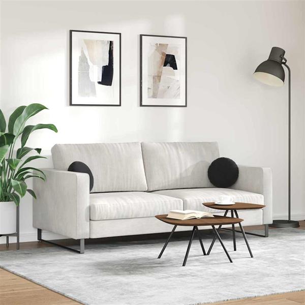 Grote foto vidaxl zitkussens 2 stuks zwart 40 x 13 cm fluweel huis en inrichting woningdecoratie