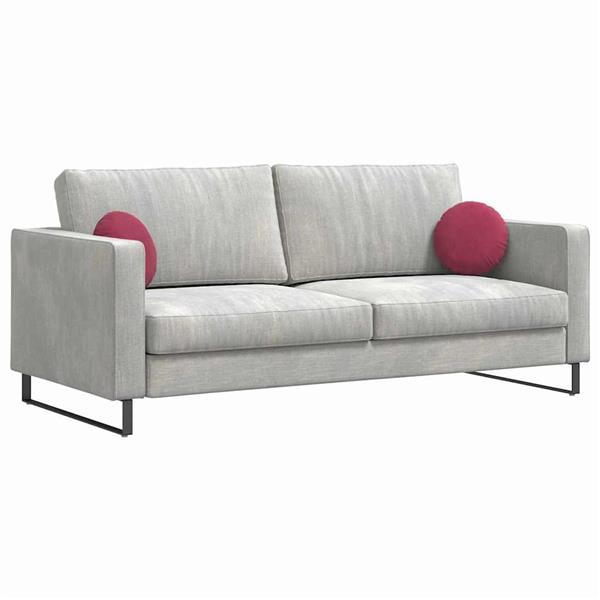 Grote foto vidaxl zitkussens 2 stuks wijnrood 40 x 13 cm fluweel huis en inrichting woningdecoratie