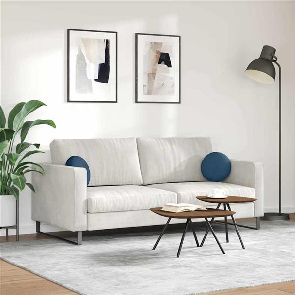 Grote foto vidaxl zitkussens 2 pcs blauw 30 x 13 cm stof huis en inrichting woningdecoratie