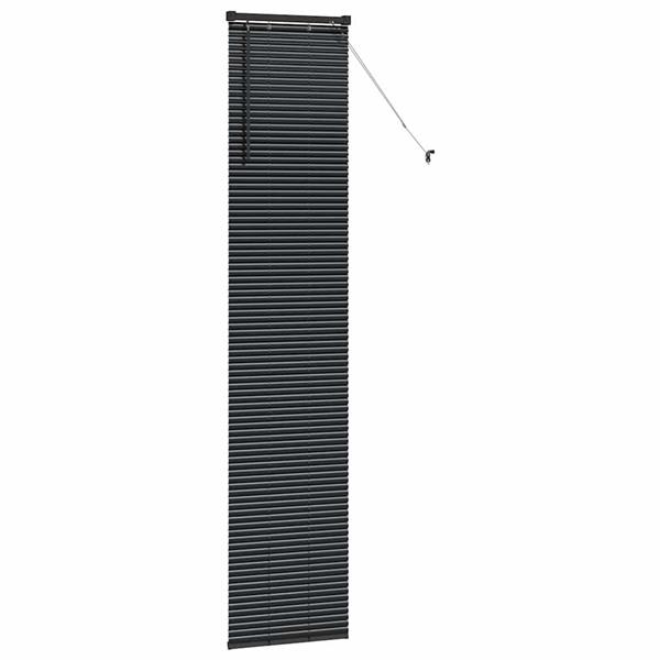 Grote foto vidaxl venetiaanse jaloezie n zwart 220 x 40 cm aluminium huis en inrichting gordijnen en lamellen