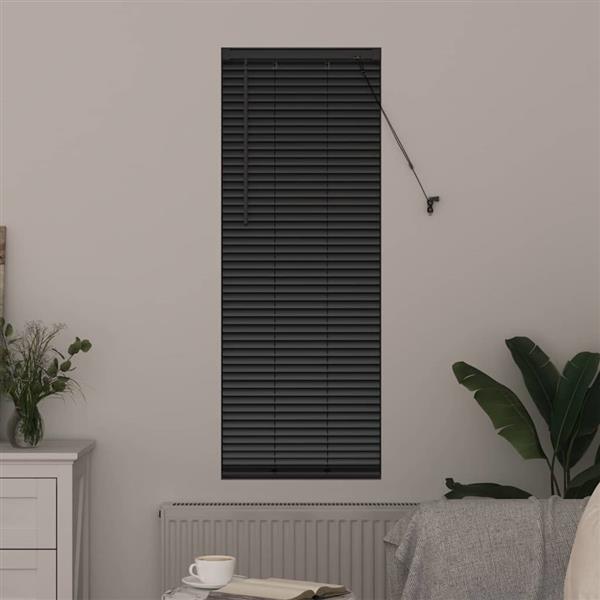 Grote foto vidaxl venetiaanse jaloezie n zwart 175 x 45 cm aluminium huis en inrichting gordijnen en lamellen