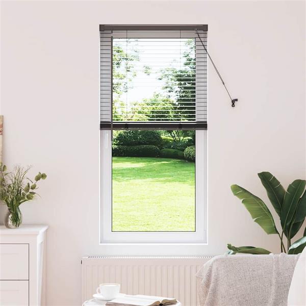 Grote foto vidaxl venetiaanse jaloezie n zwart 130 x 65 cm aluminium huis en inrichting gordijnen en lamellen