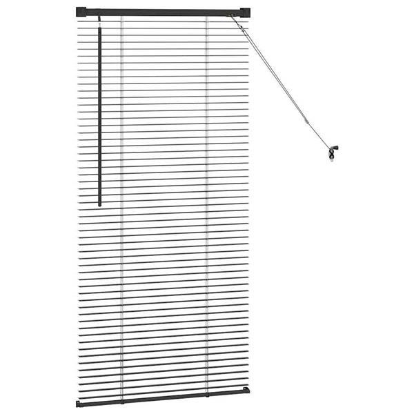 Grote foto vidaxl venetiaanse jaloezie n zwart 130 x 65 cm aluminium huis en inrichting gordijnen en lamellen