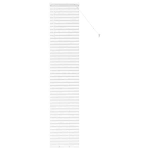 Grote foto vidaxl venetiaanse jaloezie n met gordijnen wit 220 x 40 cm aluminium huis en inrichting gordijnen en lamellen