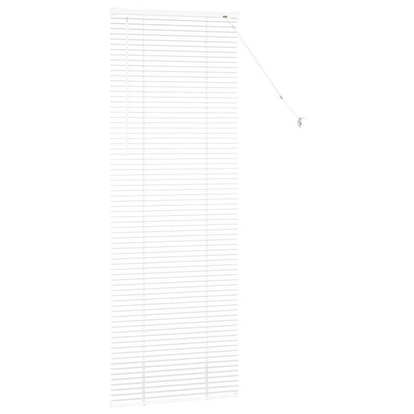 Grote foto vidaxl venetiaanse jaloezie n met gordijnen wit 175 x 55 cm aluminium huis en inrichting gordijnen en lamellen