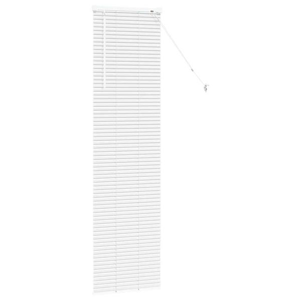 Grote foto vidaxl venetiaanse jaloezie n met gordijnen wit 175 x 45 cm aluminium huis en inrichting gordijnen en lamellen