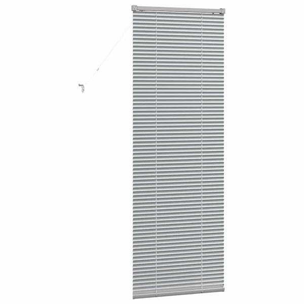 Grote foto vidaxl venetiaanse jaloezie n zilver 175 x 55 cm aluminium huis en inrichting gordijnen en lamellen