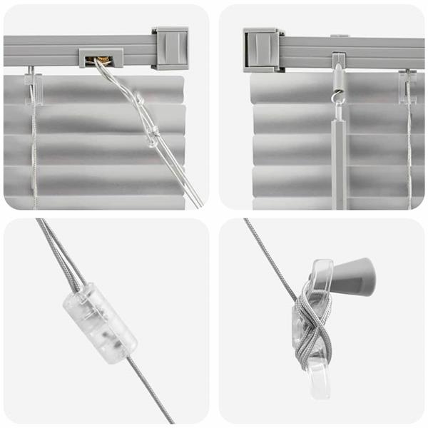 Grote foto vidaxl venetiaanse jaloezie n zilver 175 x 45 cm aluminium huis en inrichting gordijnen en lamellen