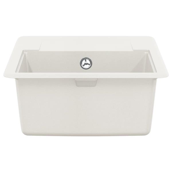 Grote foto vidaxl wasbak wit 560 x 460 mm 80 kwarts en 20 hars huis en inrichting keukens
