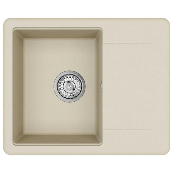 Grote foto vidaxl wasbak beige 560 x 460 mm 80 kwarts en 20 hars huis en inrichting keukens