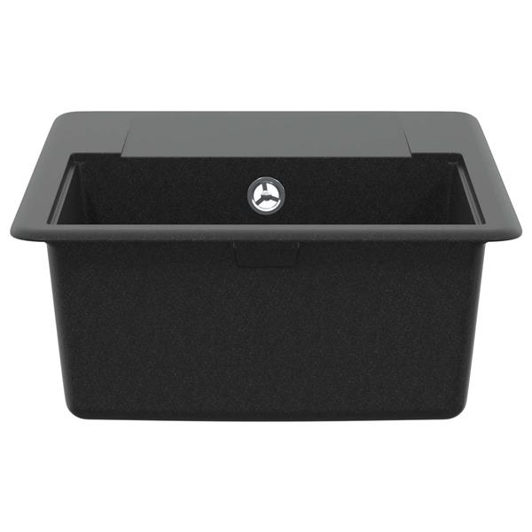 Grote foto vidaxl wasbak zwart 560 x 460 mm 80 kwarts en 20 hars huis en inrichting keukens