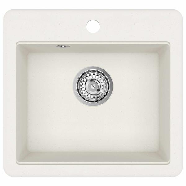 Grote foto vidaxl wasbak wit 470 x 440 mm graniet huis en inrichting keukens