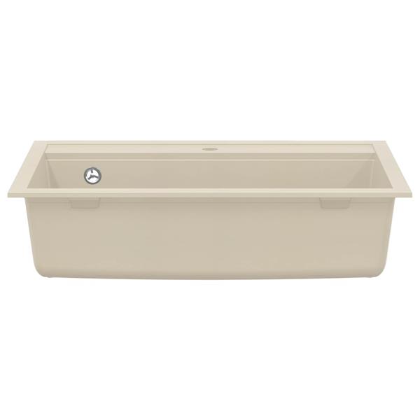 Grote foto vidaxl wasbak beige 795 x 505 mm graniet huis en inrichting keukens