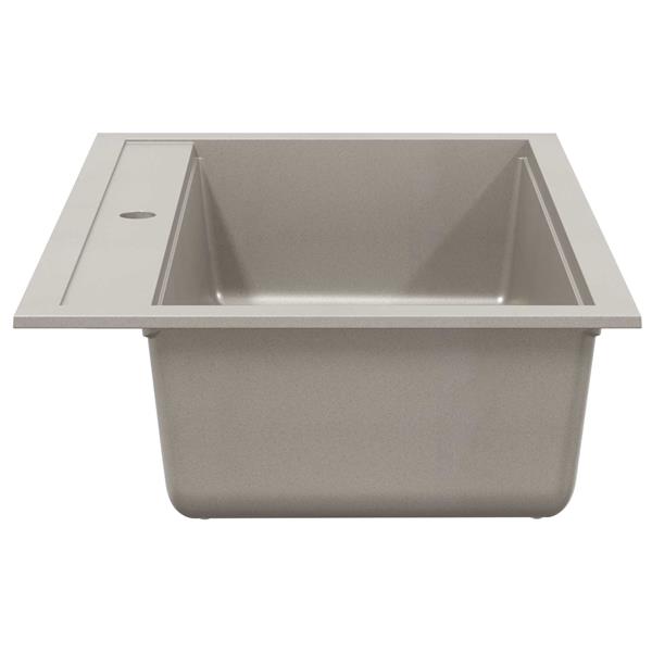 Grote foto vidaxl wasbak grijs 795 x 505 mm graniet huis en inrichting keukens