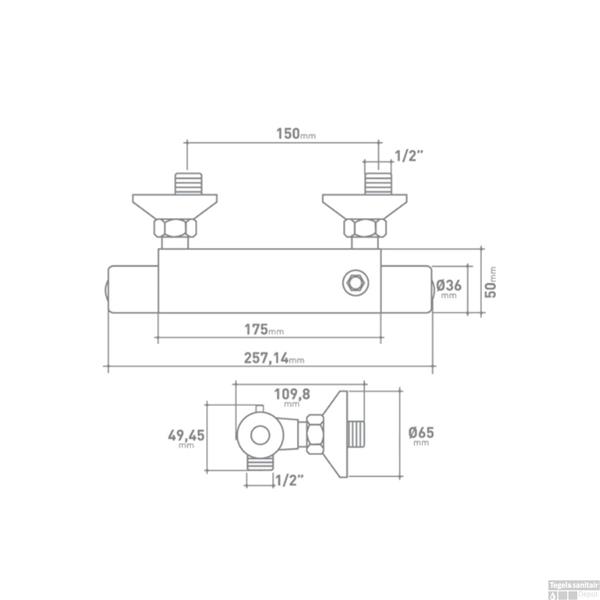 Grote foto vanmarcke isisave thermostatische kraan doe het zelf en verbouw sanitair