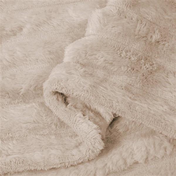 Grote foto vidaxl kleden 6 stuks beige 150 x 130 cm fleece huis en inrichting bedden