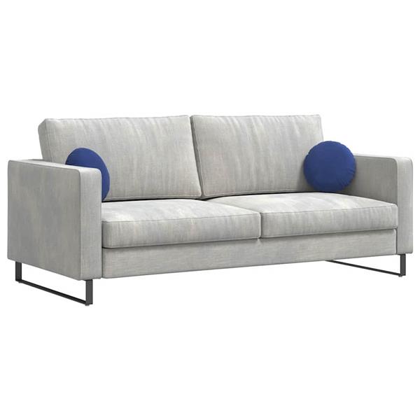 Grote foto vidaxl zitkussens 2 stuks politieblauw 40 x 13 cm fluweel huis en inrichting woningdecoratie