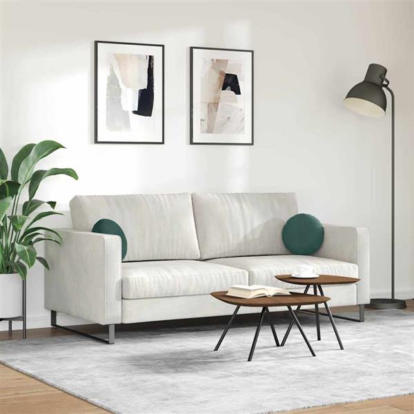 Grote foto vidaxl zitkussens 2 stuks donkergroen 40 x 13 cm fluweel huis en inrichting woningdecoratie