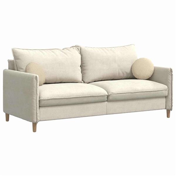 Grote foto vidaxl zitkussens 2 pcs cr me 30 x 13 cm stof huis en inrichting woningdecoratie