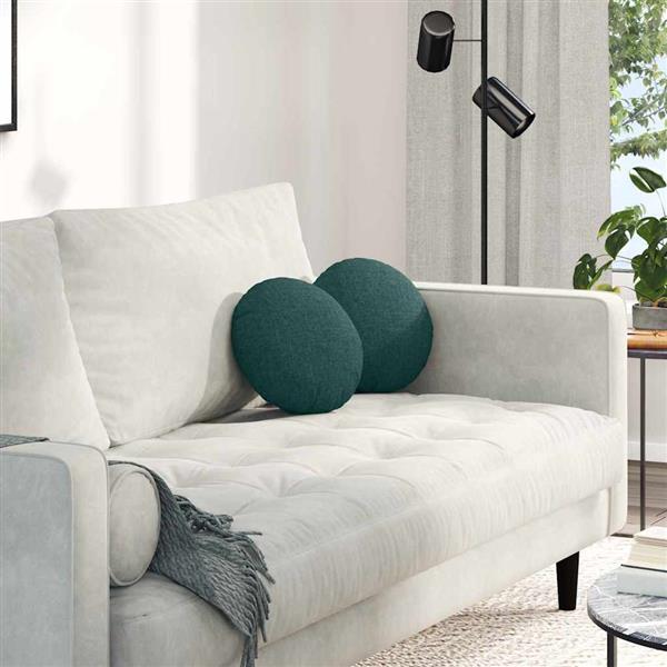 Grote foto vidaxl zitkussens 2 pcs donkergroen 30 x 13 cm stof huis en inrichting woningdecoratie