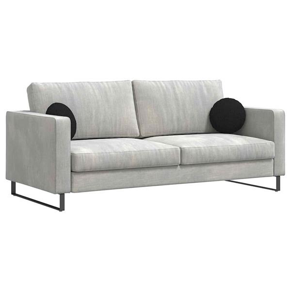 Grote foto vidaxl zitkussens 2 pcs zwart 30 x 13 cm stof huis en inrichting woningdecoratie