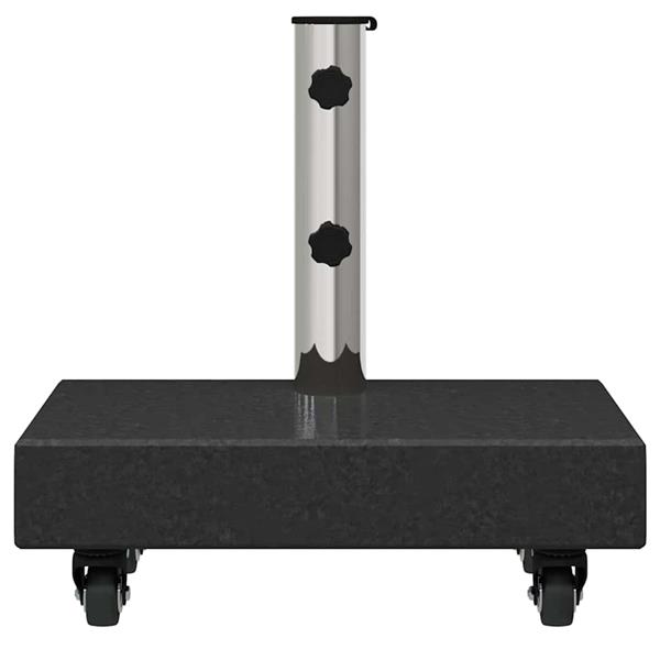 Grote foto vidaxl parasolvoet zwart 45 x 25 x 45 cm graniet tuin en terras overige tuin en terras