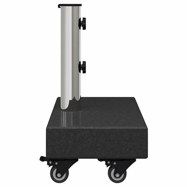 Grote foto vidaxl parasolvoet zwart 45 x 25 x 45 cm graniet tuin en terras overige tuin en terras