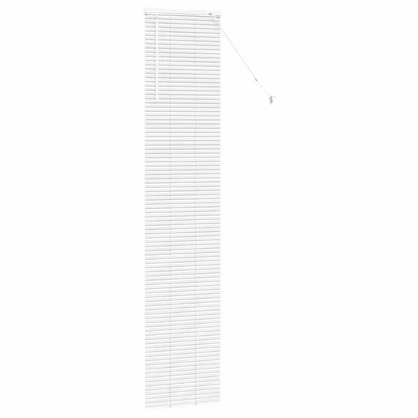 Grote foto vidaxl venetiaanse jaloezie n met gordijnen wit 220 x 40 cm aluminium huis en inrichting gordijnen en lamellen