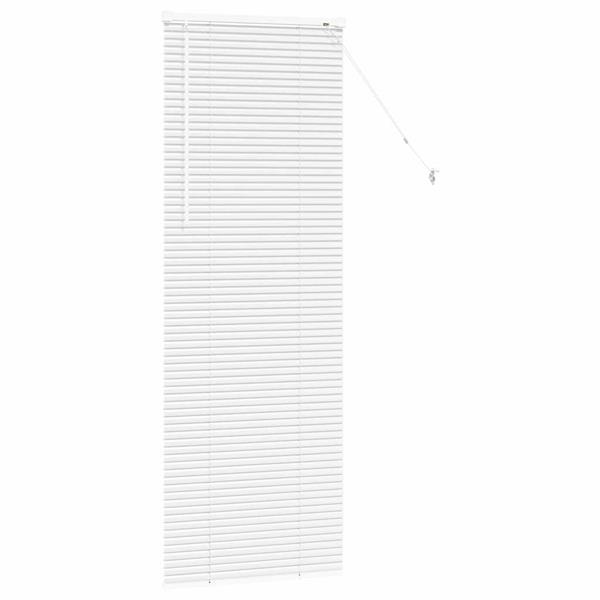 Grote foto vidaxl venetiaanse jaloezie n met gordijnen wit 175 x 55 cm aluminium huis en inrichting gordijnen en lamellen