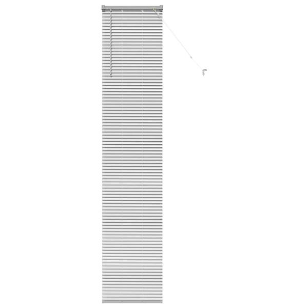 Grote foto vidaxl venetiaanse jaloezie n zilver 220 x 40 cm aluminium huis en inrichting gordijnen en lamellen