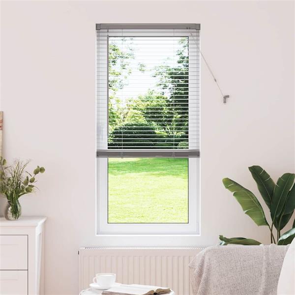 Grote foto vidaxl venetiaanse jaloezie n zilver 175 x 55 cm aluminium huis en inrichting gordijnen en lamellen