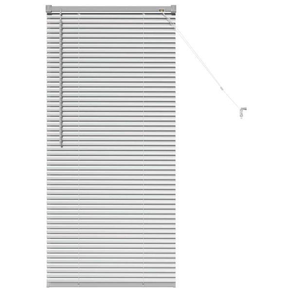 Grote foto vidaxl venetiaanse jaloezie n zilver 130 x 65 cm aluminium huis en inrichting gordijnen en lamellen