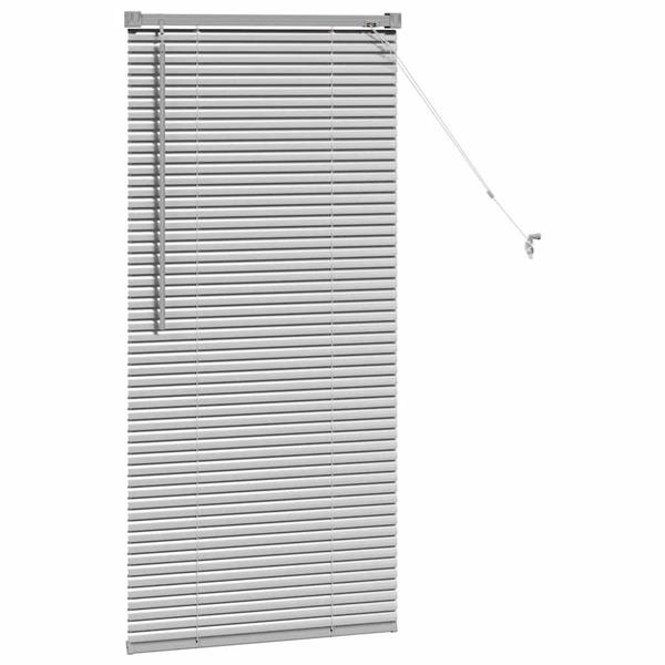 Grote foto vidaxl venetiaanse jaloezie n zilver 130 x 65 cm aluminium huis en inrichting gordijnen en lamellen