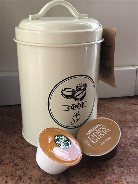 Grote foto mooi decoratief opbergblik voor coffee huis en inrichting woningdecoratie