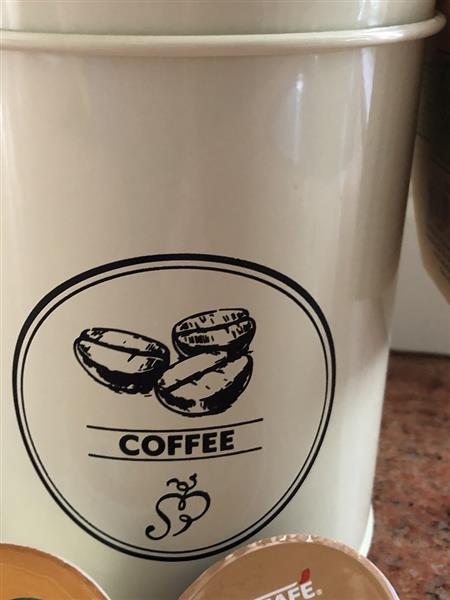 Grote foto mooi decoratief opbergblik voor coffee huis en inrichting woningdecoratie