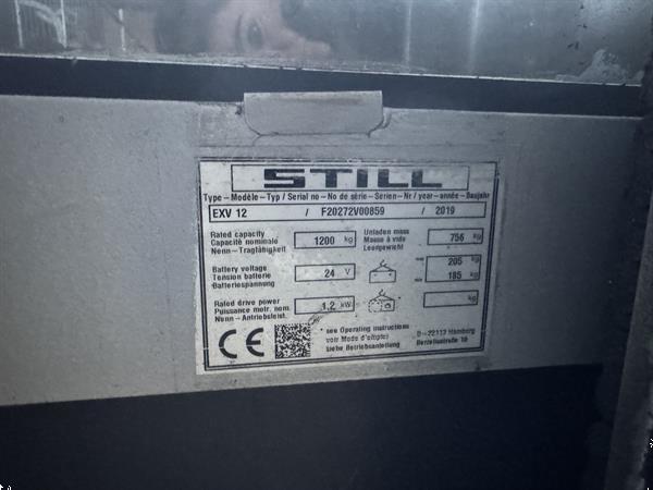 Grote foto vs 22605 elektrische triplex stapelaar still exv12 doe het zelf en verbouw hefwerktuigen