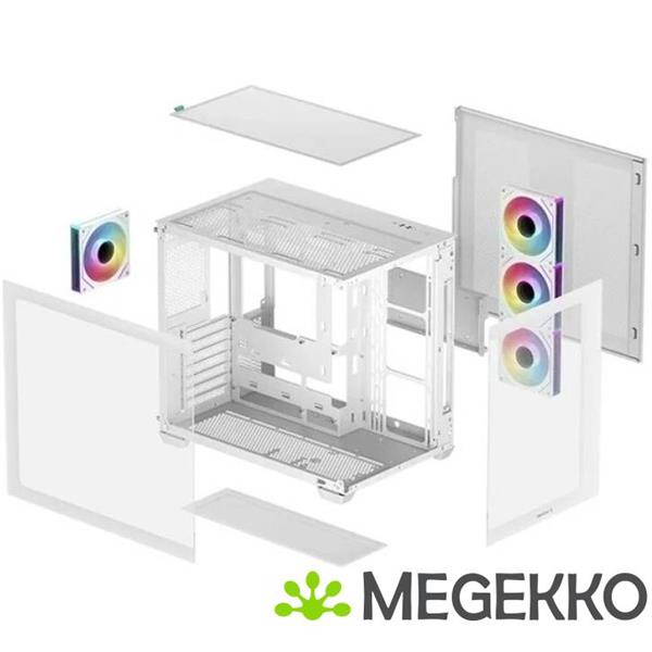 Grote foto deepcool cg530 4f wh computers en software behuizingen en kasten