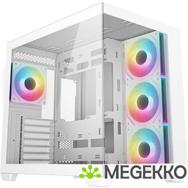 Grote foto deepcool cg530 4f wh computers en software behuizingen en kasten