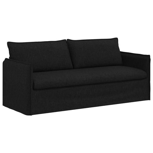 Grote foto vidaxl bank 180cm zwart metaal huis en inrichting bankstellen