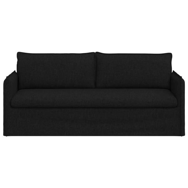 Grote foto vidaxl bank 180cm zwart metaal huis en inrichting bankstellen