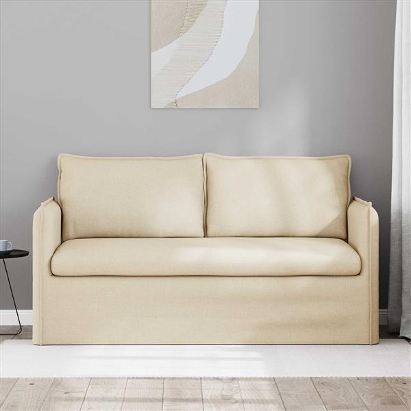 Grote foto vidaxl bank 140cm cr me metaal huis en inrichting bankstellen