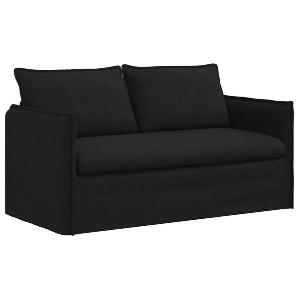 Grote foto vidaxl bank 140cm zwart metaal huis en inrichting bankstellen