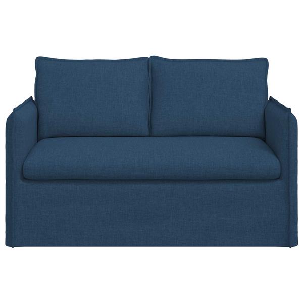 Grote foto vidaxl bank 120cm blauw metaal huis en inrichting bankstellen