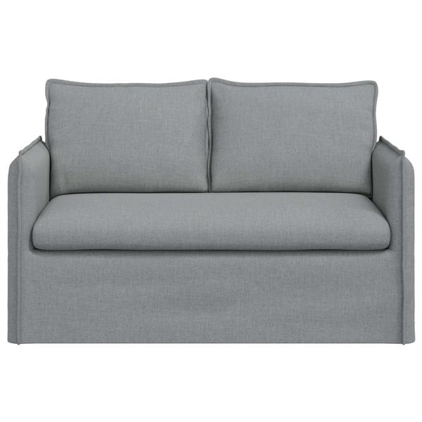 Grote foto vidaxl bank 120cm lichtgrijs metaal huis en inrichting bankstellen